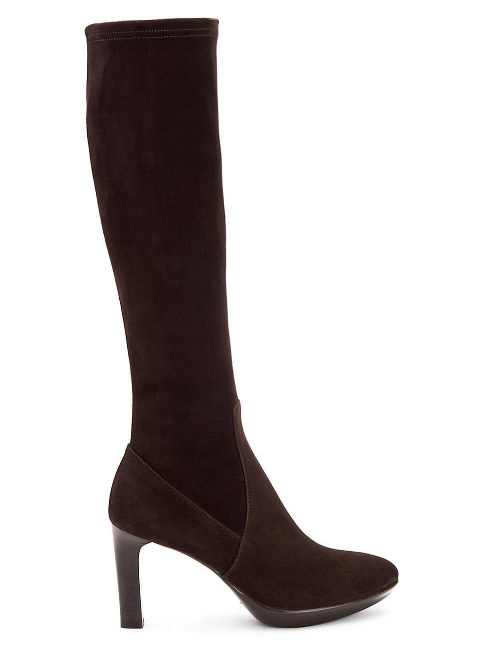 Womens Rhumba Knee-High Suede Boots Product Image