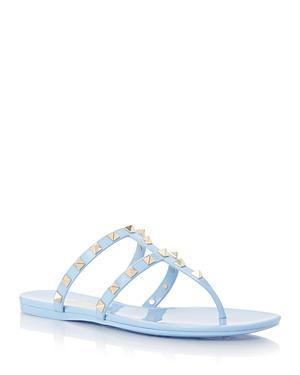 Womens Rockstud Flat Rubber Sandals Product Image