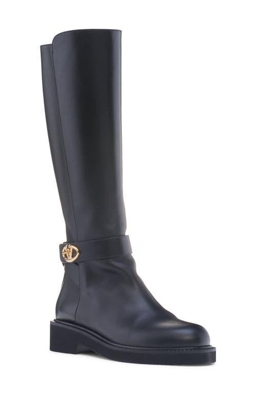 VALENTINO GARAVANI Vlogo Locker Boot In Black Product Image