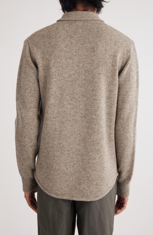 DRIES VAN NOTEN Wool Shirt In 813 - Grey Melange Product Image