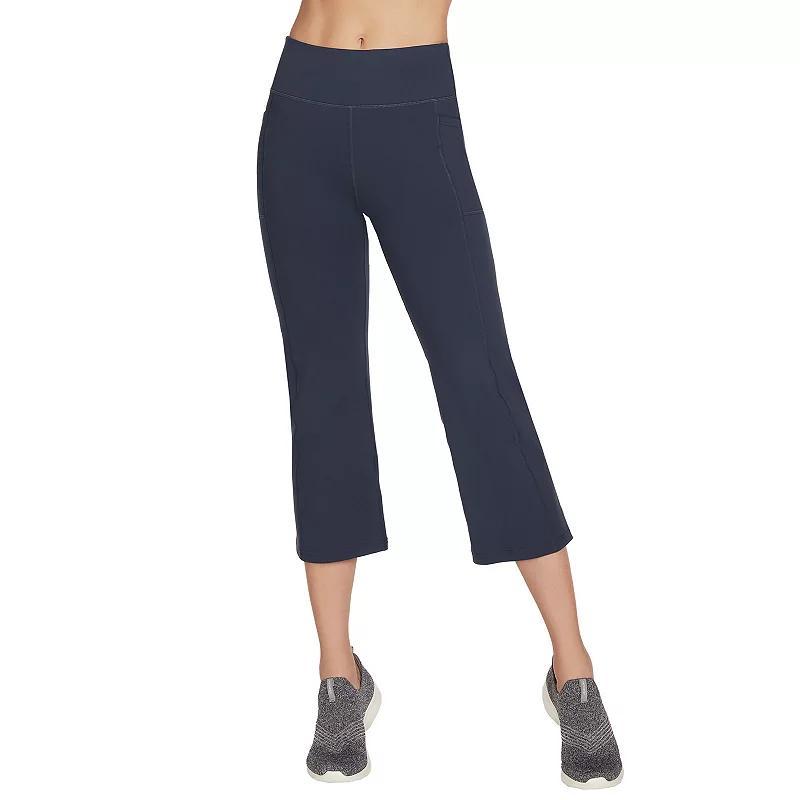 Womens Skechers GOWALK GOFLEX Crop Pants Blue product image