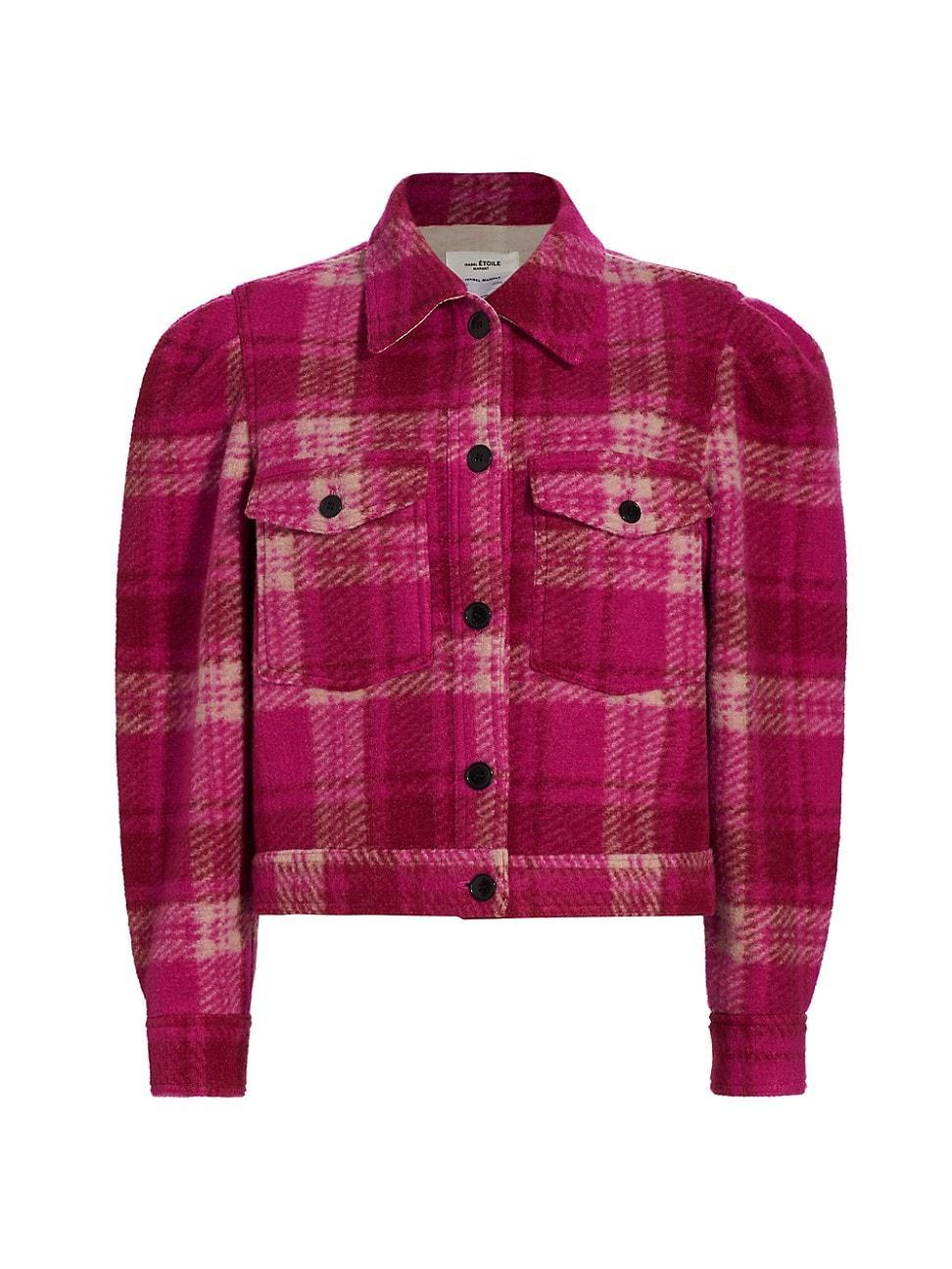 Womens Leiko Boxy Flannel Jacket Product Image