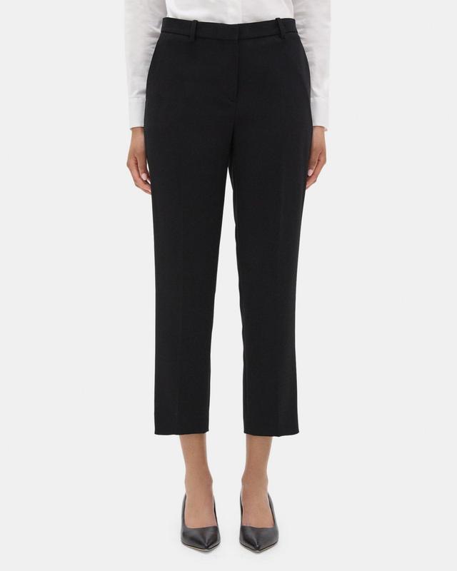 Slim Cropped Pant in Crepe Product Image