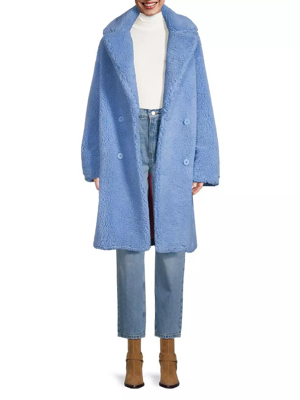 Dasha Faux-Shearling Double-Breasted Coat Product Image