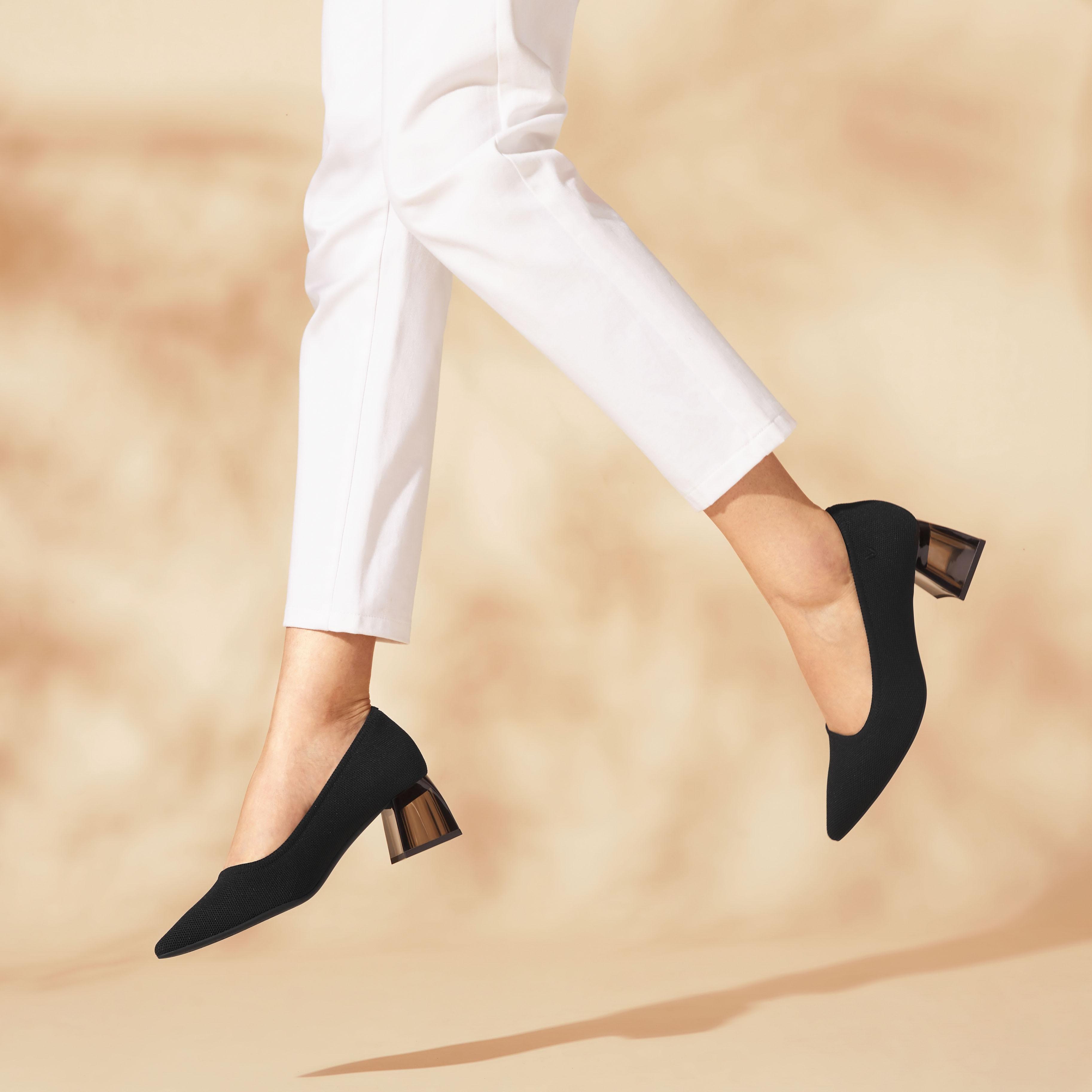 Pointed-Toe Block Heel (Aria Block Heels) Product Image