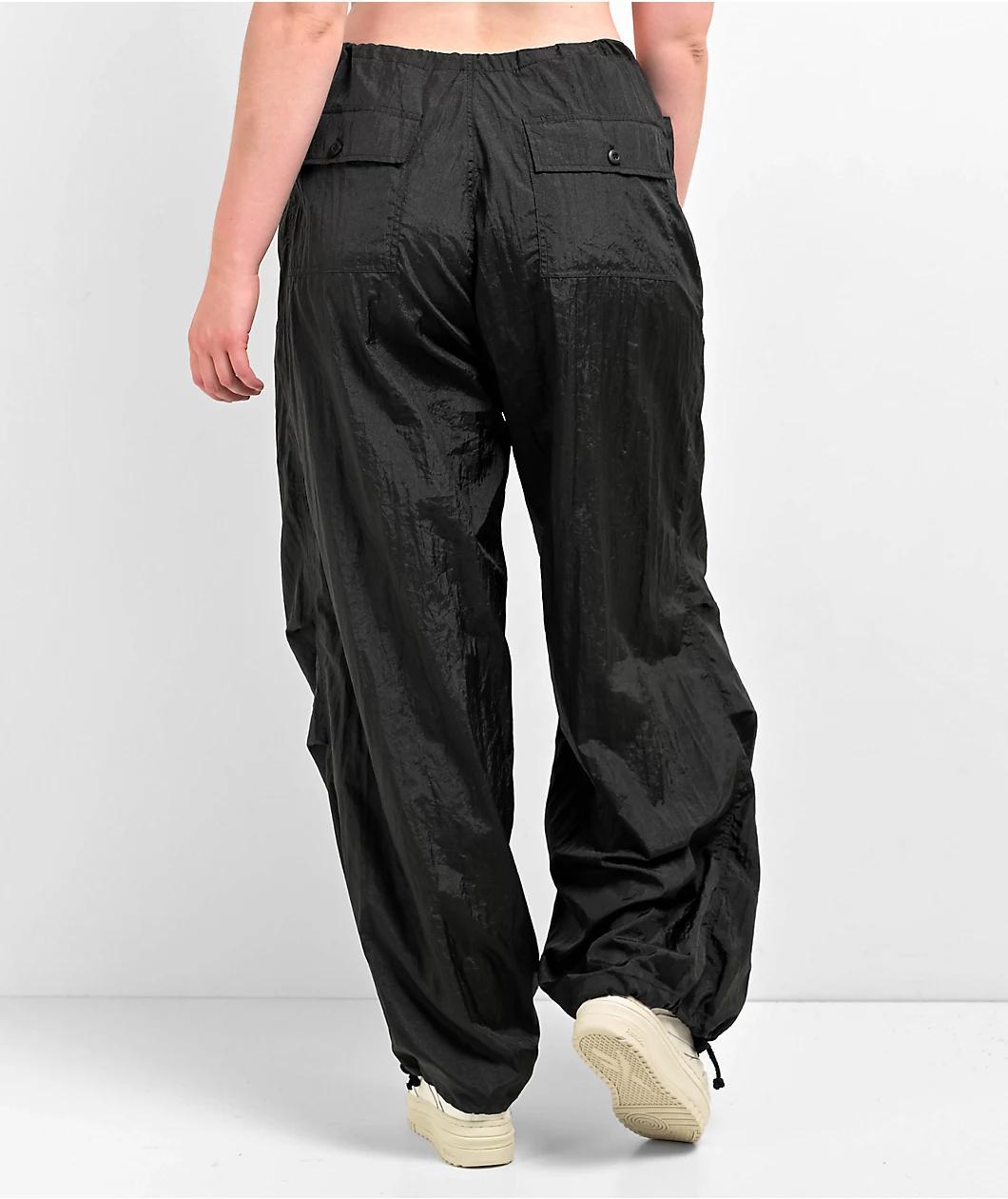 Motel Black Parachute Pants Product Image