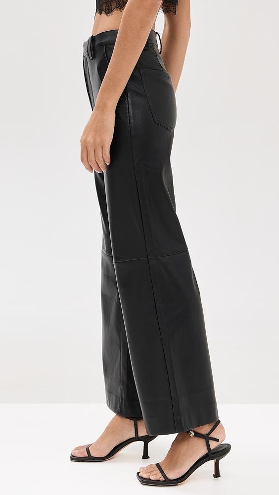 Joe's Jeans The Mia Vegan Leather Crop Trousers | Shopbop Product Image