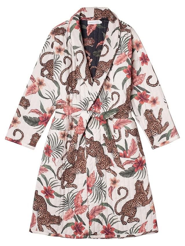 Womens Soleia Jungle Quilted Robe Product Image