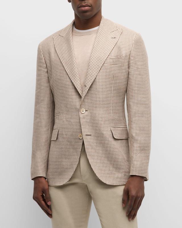 Mens Houndstooth Two-Button Sport Coat Product Image