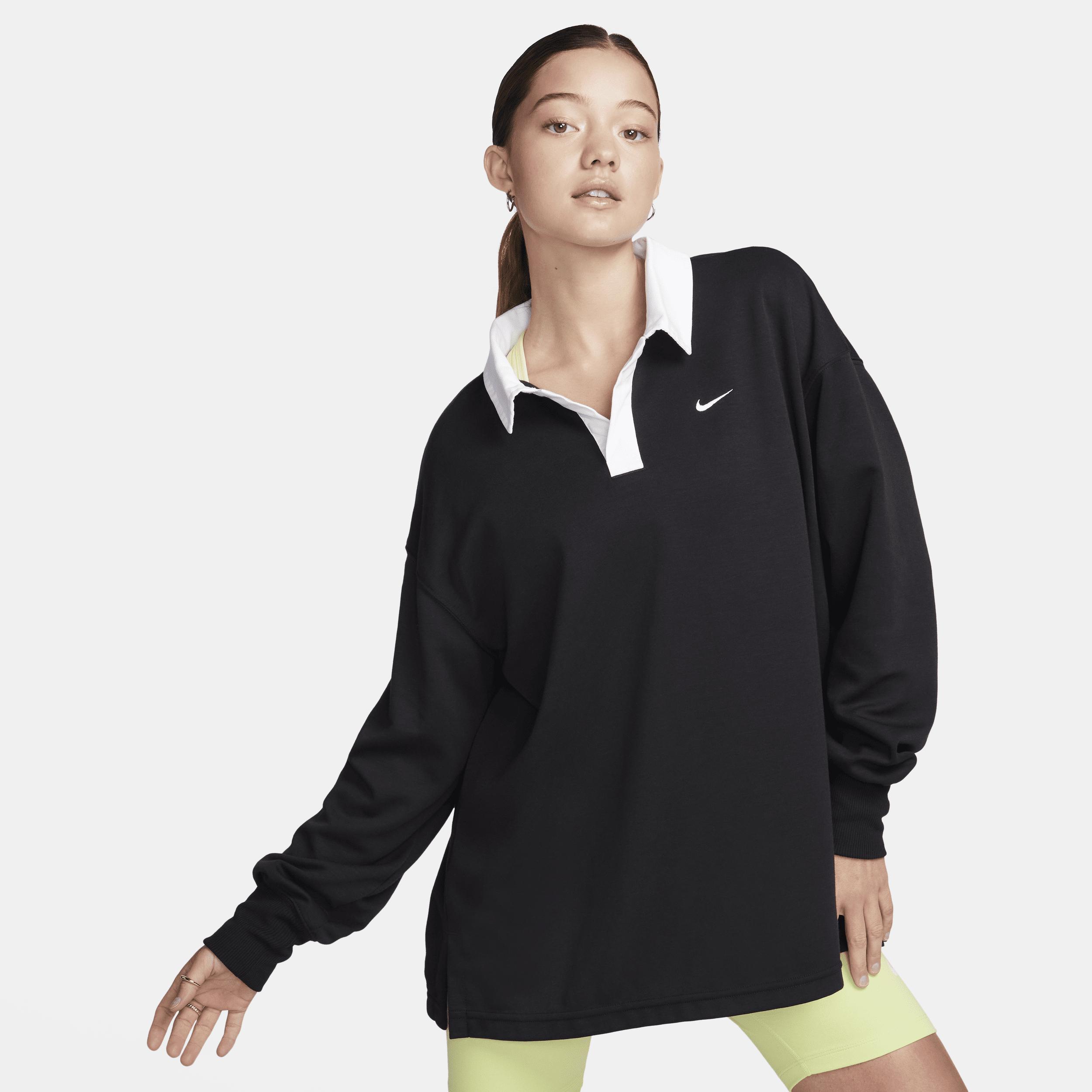 Women's Nike Sportswear Essential Oversized Long-Sleeve Polo Product Image