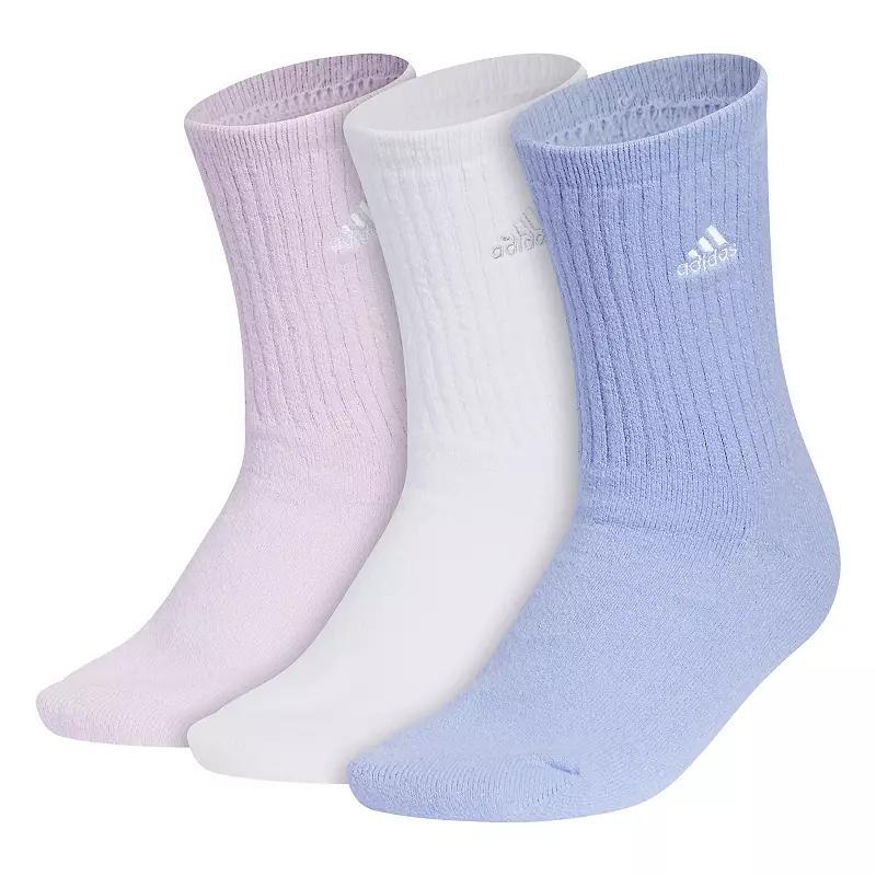 Womens adidas Cushioned Comfort 3-Pack Crew Socks Product Image