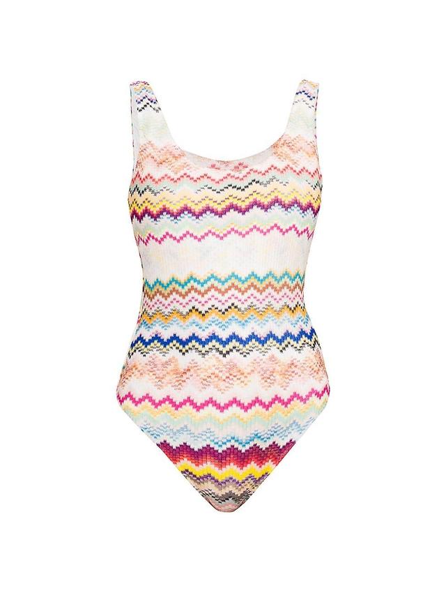 Womens Chevron One-Piece Swimsuit Product Image