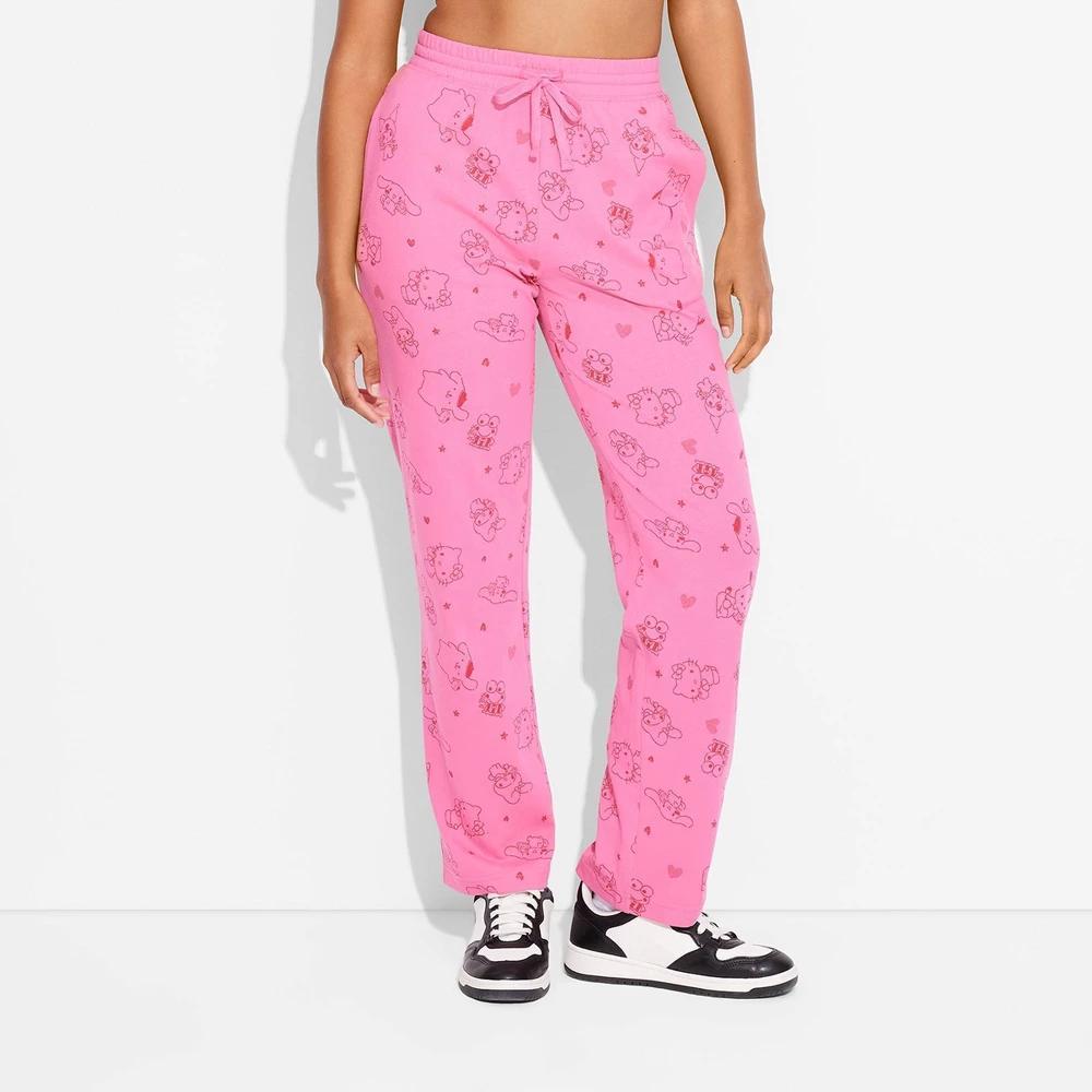 Womens Hello Kitty Cozy Graphic Pants product image