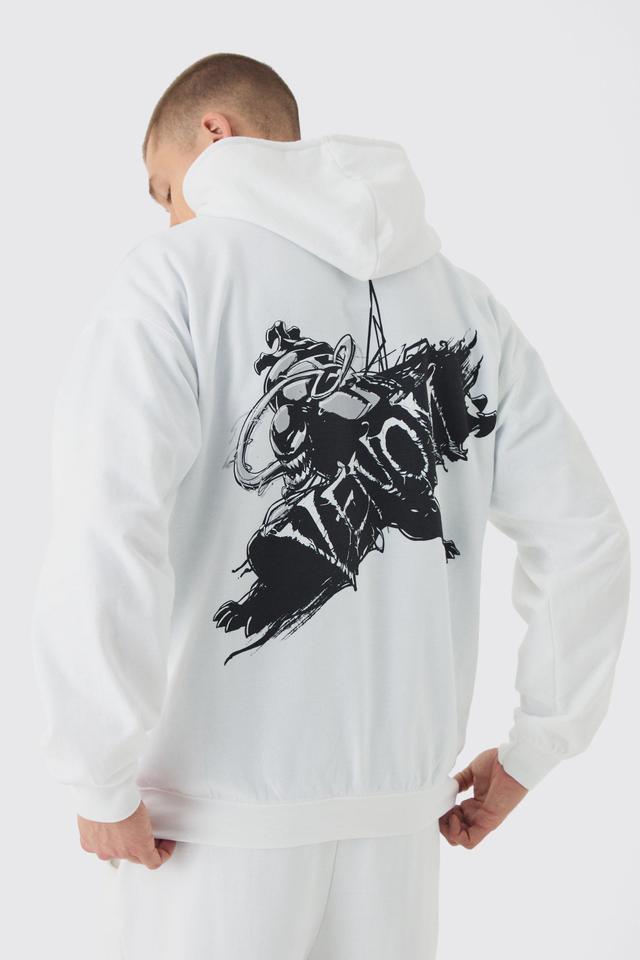 Oversized Marvel Venom License Print Hoodie | boohooMAN USA Product Image