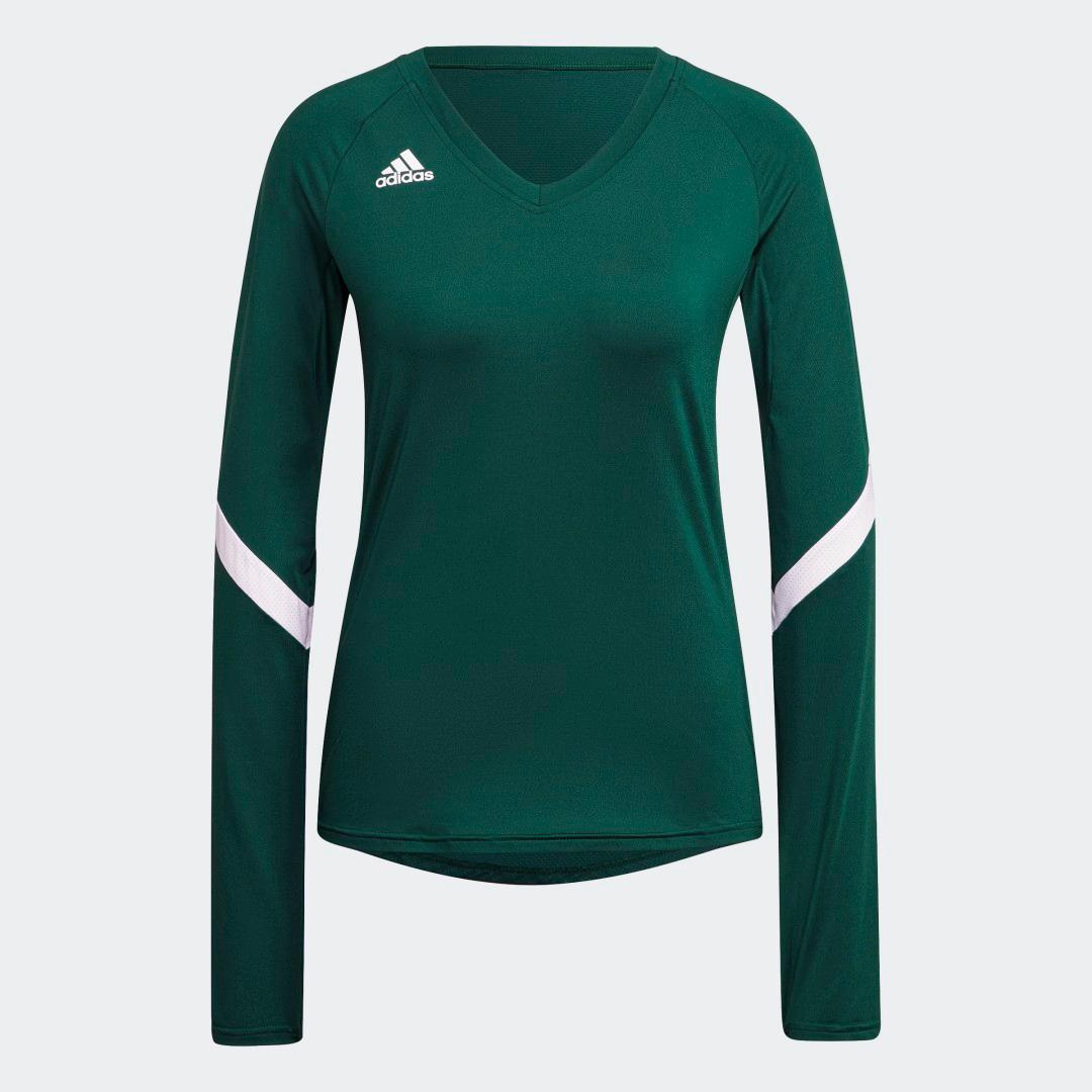 adidas Quickset Long Sleeve Jersey Team Navy S Womens Product Image