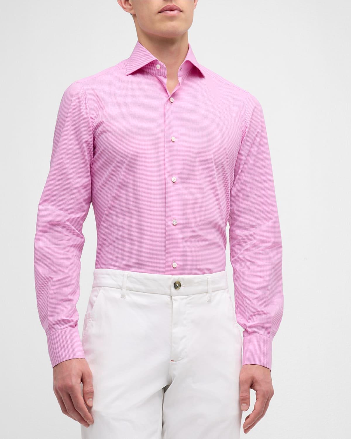 Mens Small Check Sport Shirt Product Image