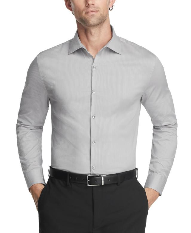 Kenneth Cole Reaction Mens Techni-Cole Slim Fit Flex Stretch Dress Shirt Product Image