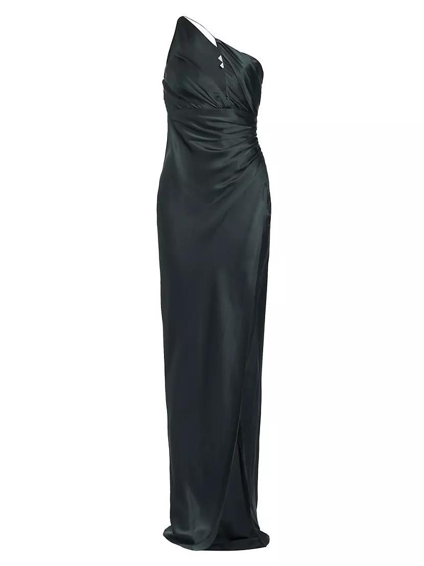 Asymmetric Silk One-Shoulder Gown Product Image