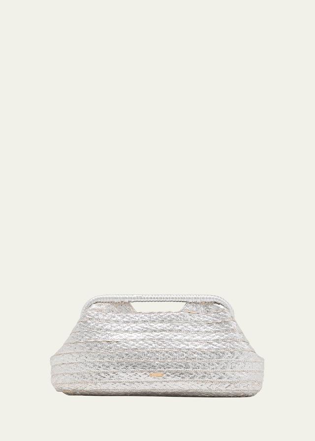 Cult Gaia Aurora Large Metallic Clutch Product Image