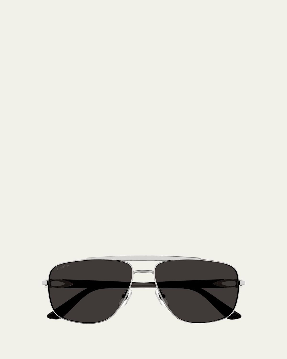 Mens C Dcor Signature 58MM Platinum Navigator Sunglasses Product Image