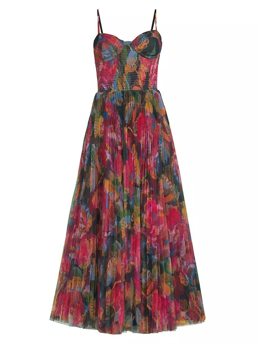 Brianna Floral Pleated Gown Product Image