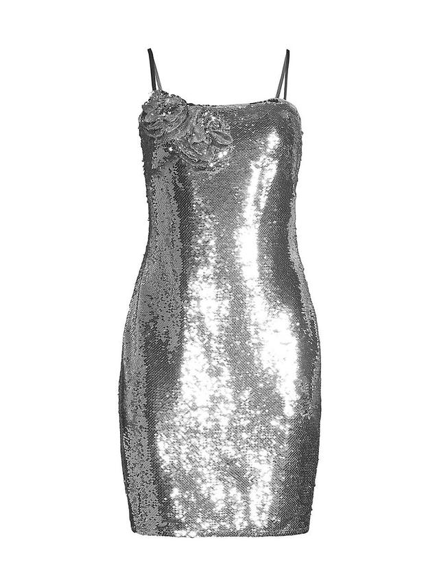 Sleeveless Sequin Bodycon Mini Dress Product Image