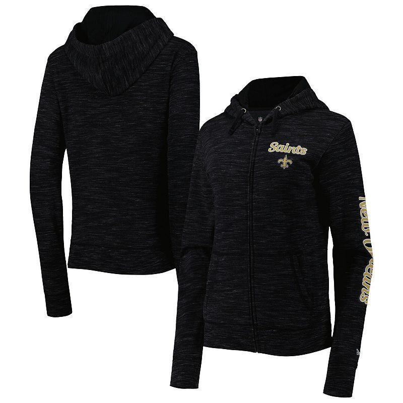 Womens New Era New Orleans Saints Reverse Full-Zip Hoodie Product Image