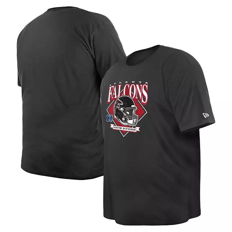 Mens New Era Atlanta Falcons Big & Tall Helmet T-Shirt Product Image