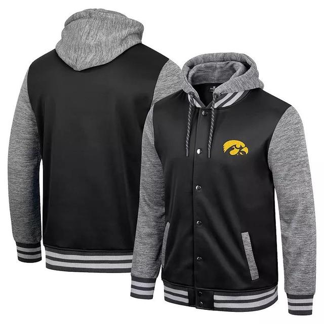 Mens Colosseum Iowa Hawkeyes Robinson Hoodie Full-Snap Jacket Product Image