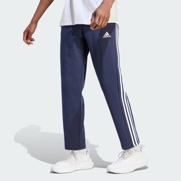 Essentials 3-Stripes Open Hem Fleece Pants Product Image