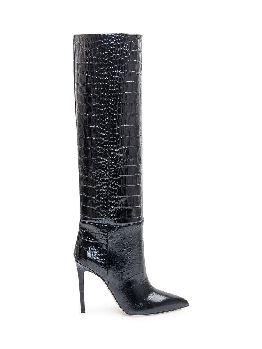 Stiletto Leather Tall Boot In Black Product Image