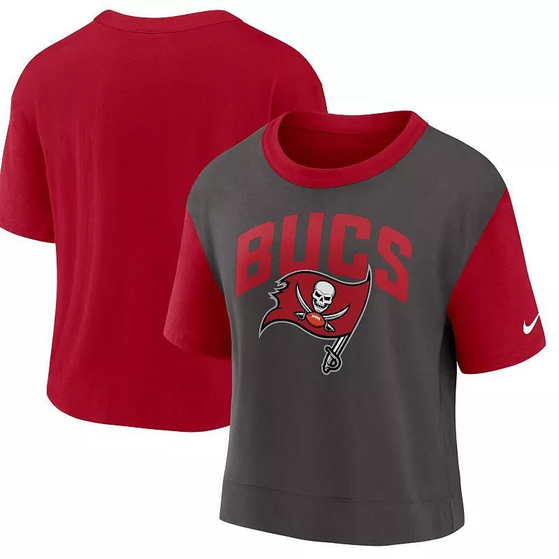 Nike Women's Fashion (NFL Tampa Bay Buccaneers) High-Hip T-Shirt Product Image