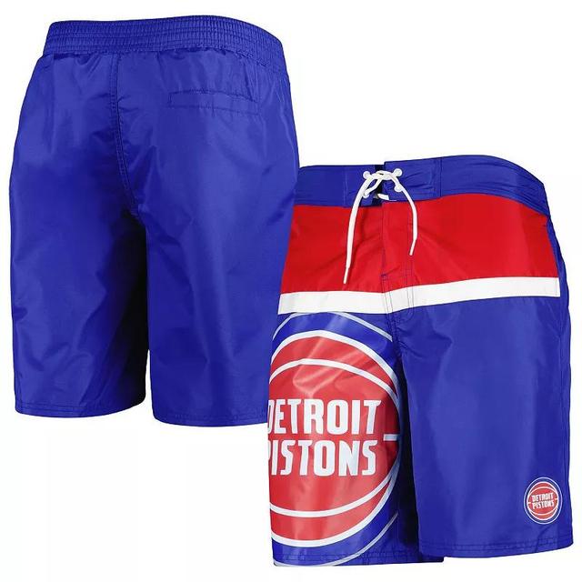 Mens G-III Sports by Carl Banks Blue Detroit Pistons Sea Wind Swim Trunks Product Image