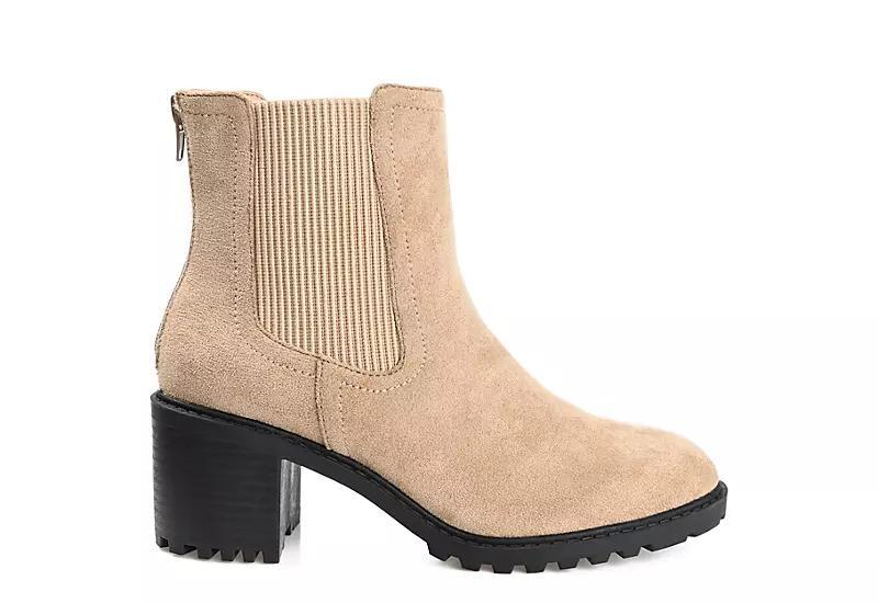 Journee Collection Jentry Tru Comfort Foam Womens Block Heel Chelsea Boots Brown Product Image