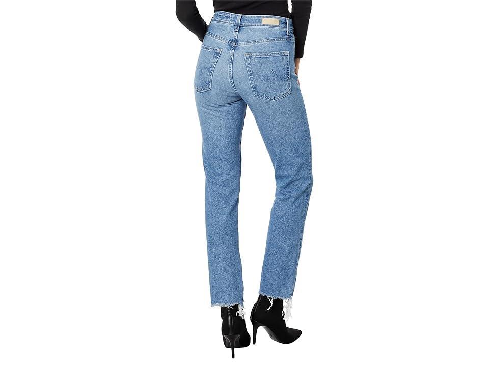 AG Jeans Saige High-Waist Straight Leg Jeans in Upper West Destructed (Upper West Destructed) Women's Jeans Product Image