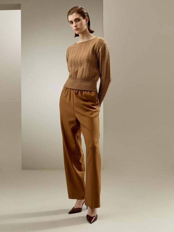 Pure Cashmere Drop Shoulder Sweater Product Image