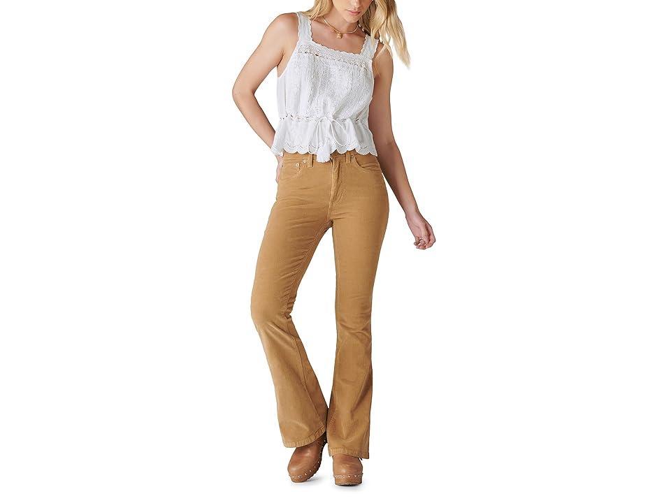 Lucky Brand High-Rise Corduroy Stevie Flare in Cider (Cider) Women's Jeans Product Image