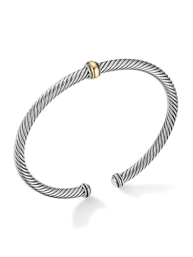 Womens Cable Classics Center Station Bracelet with 18K Rose Gold Product Image