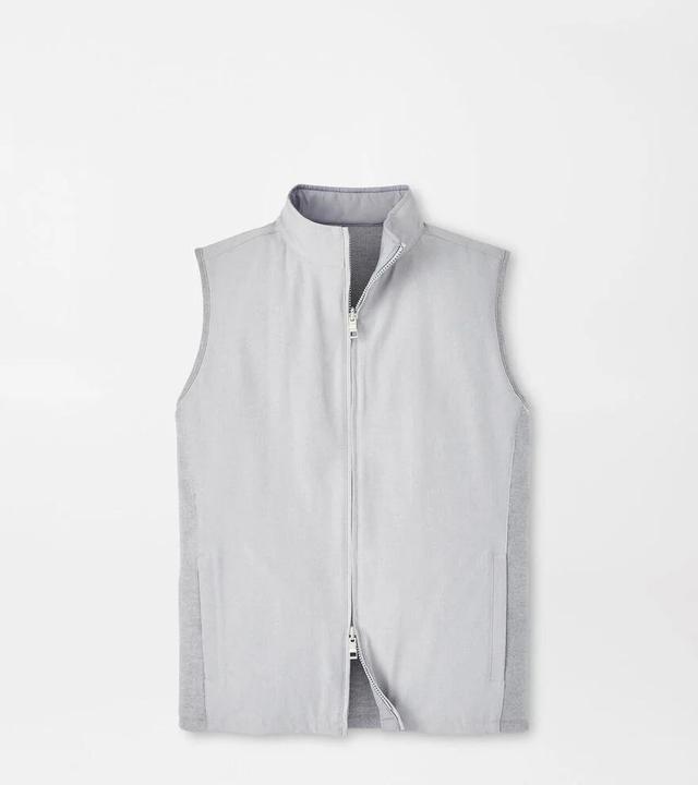 Peter Millar Mens Portrush Reversible Hybrid Vest | Color: Gale Grey | Size: XXL Product Image