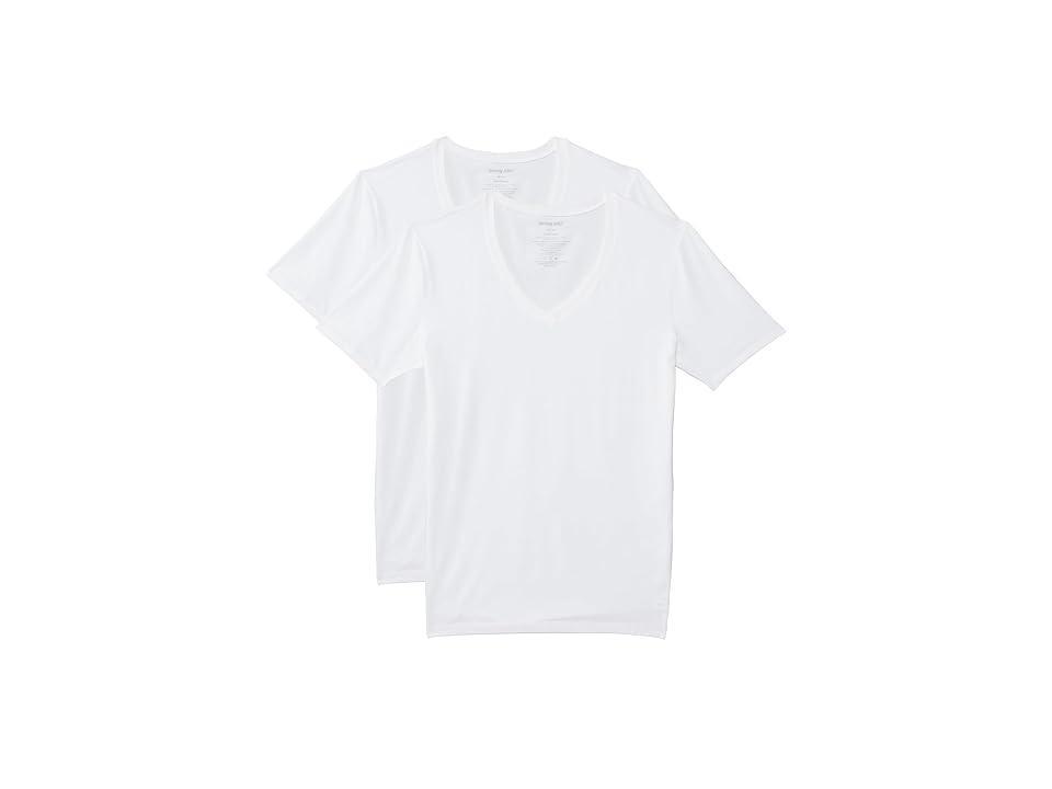 Tommy John Cool Cotton Slim Fit Deep V-Neck T-Shirt Product Image