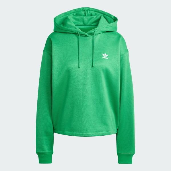 Trefoil Cropped Hoodie Product Image