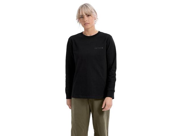 Arc'teryx Kragg Cotton Bird Crew Long Sleeve Black) Women's Clothing Product Image