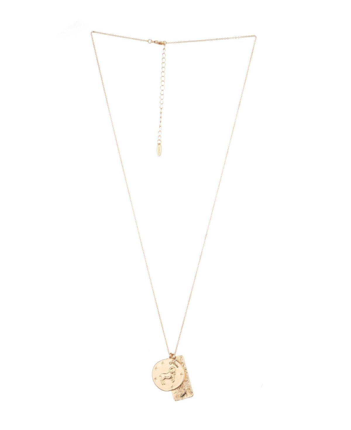 Ettika Womens Zodiac Double Charm Necklace Product Image