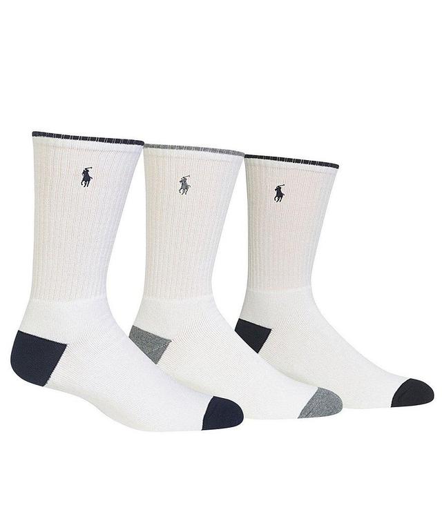 Polo Ralph Lauren Cushioned Crew Socks 3-Pack Product Image