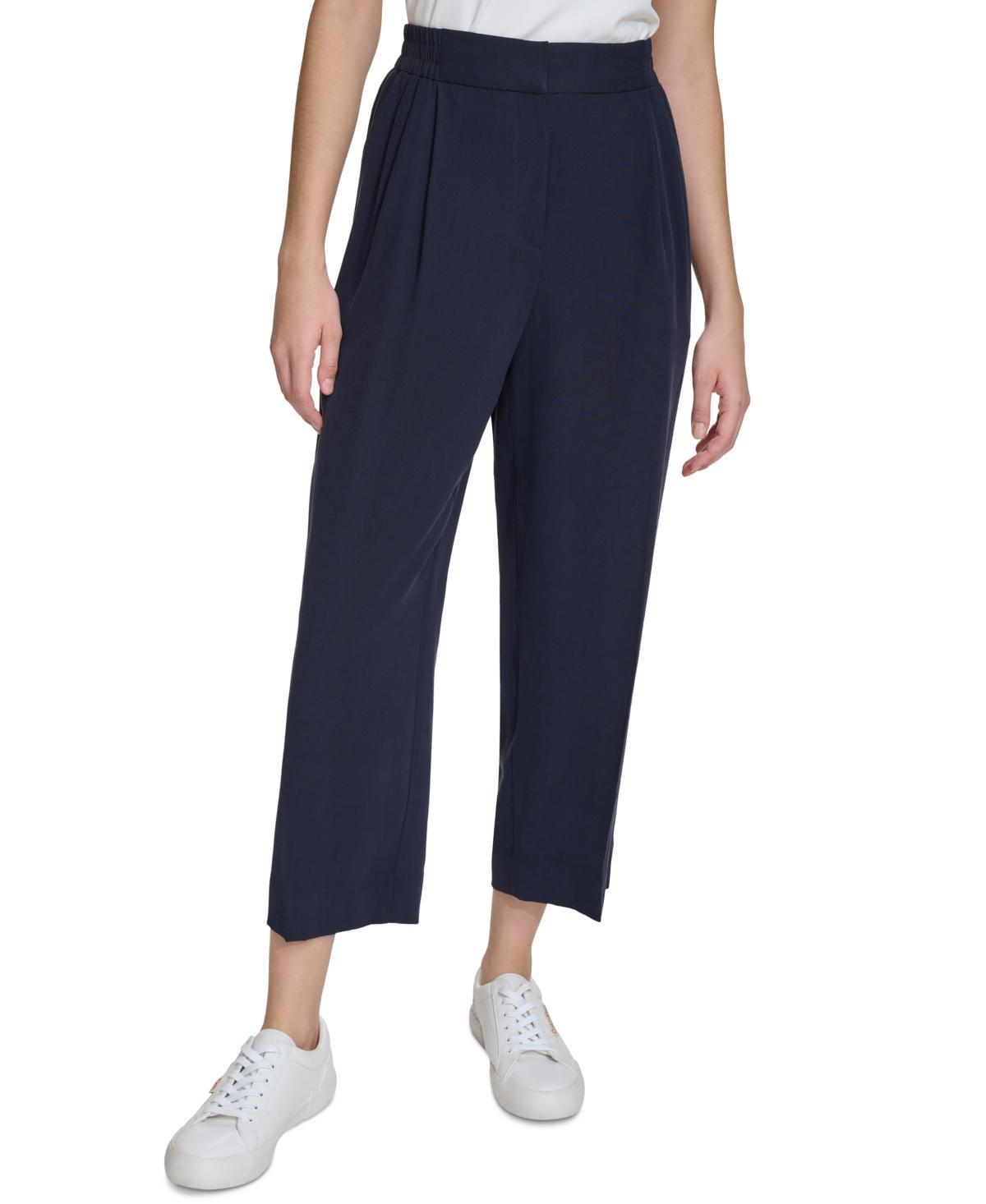 Calvin Klein Womens Cropped Wide Leg Pants product image