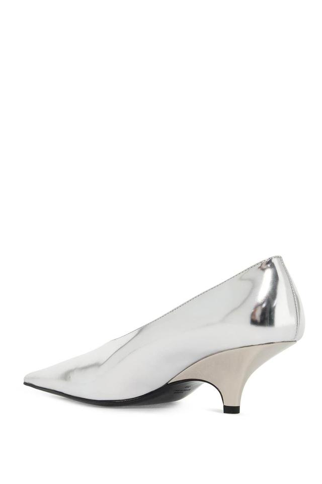 The Wedge-heel Pumps In Silver Product Image