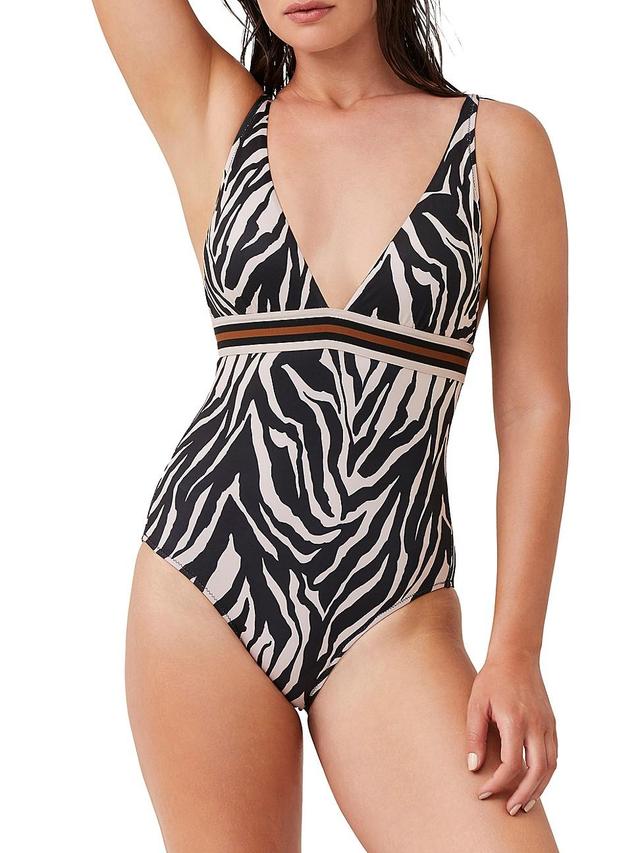 Womens Wild Nostalgia One-Piece Swimsuit Product Image