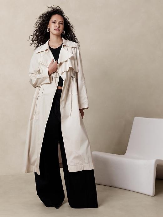 Poplin Trench Coat Product Image