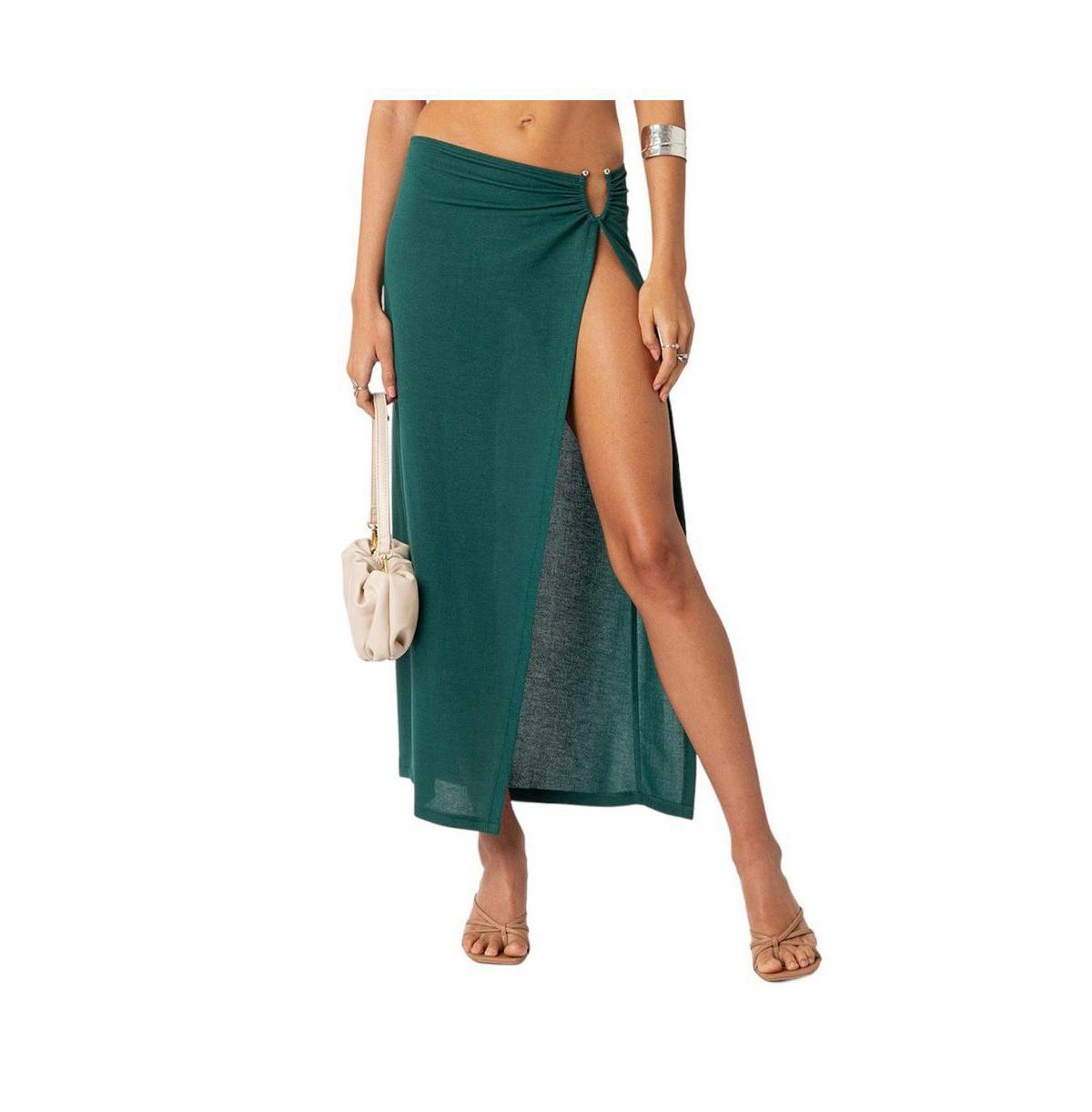 Womens Nyssa Wrap Midi Skirt Product Image