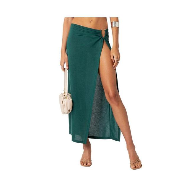 EDIKTED Nyssa Faux Wrap Midi Skirt Product Image